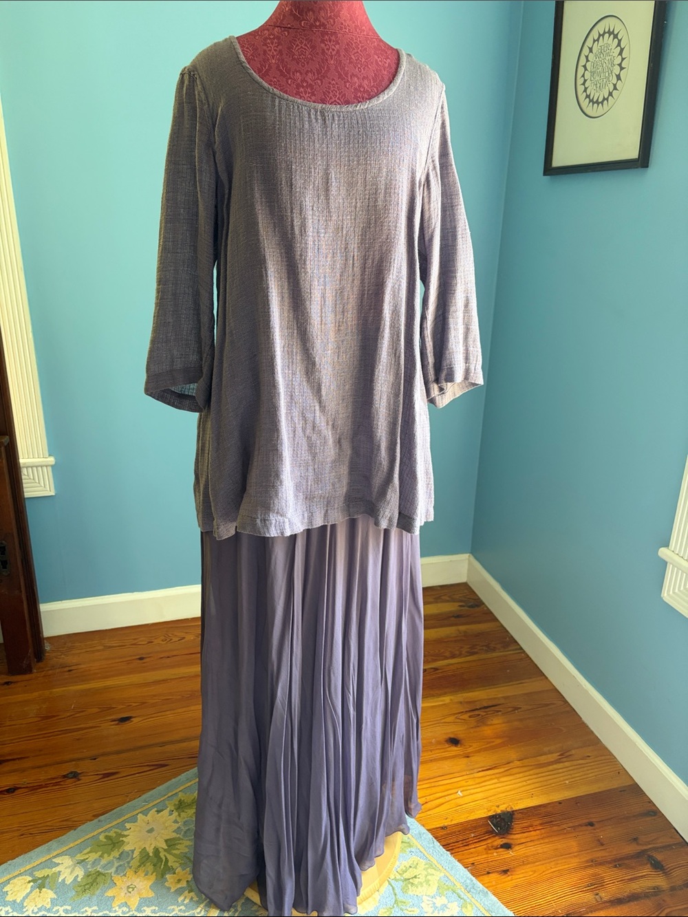 SPECIAL! Deal of the day lavendar/purple skirt and top set! Seamstress alert!